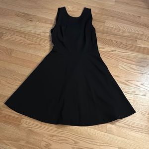 Kate Spade black A-line cocktail dress with bow detail on the back